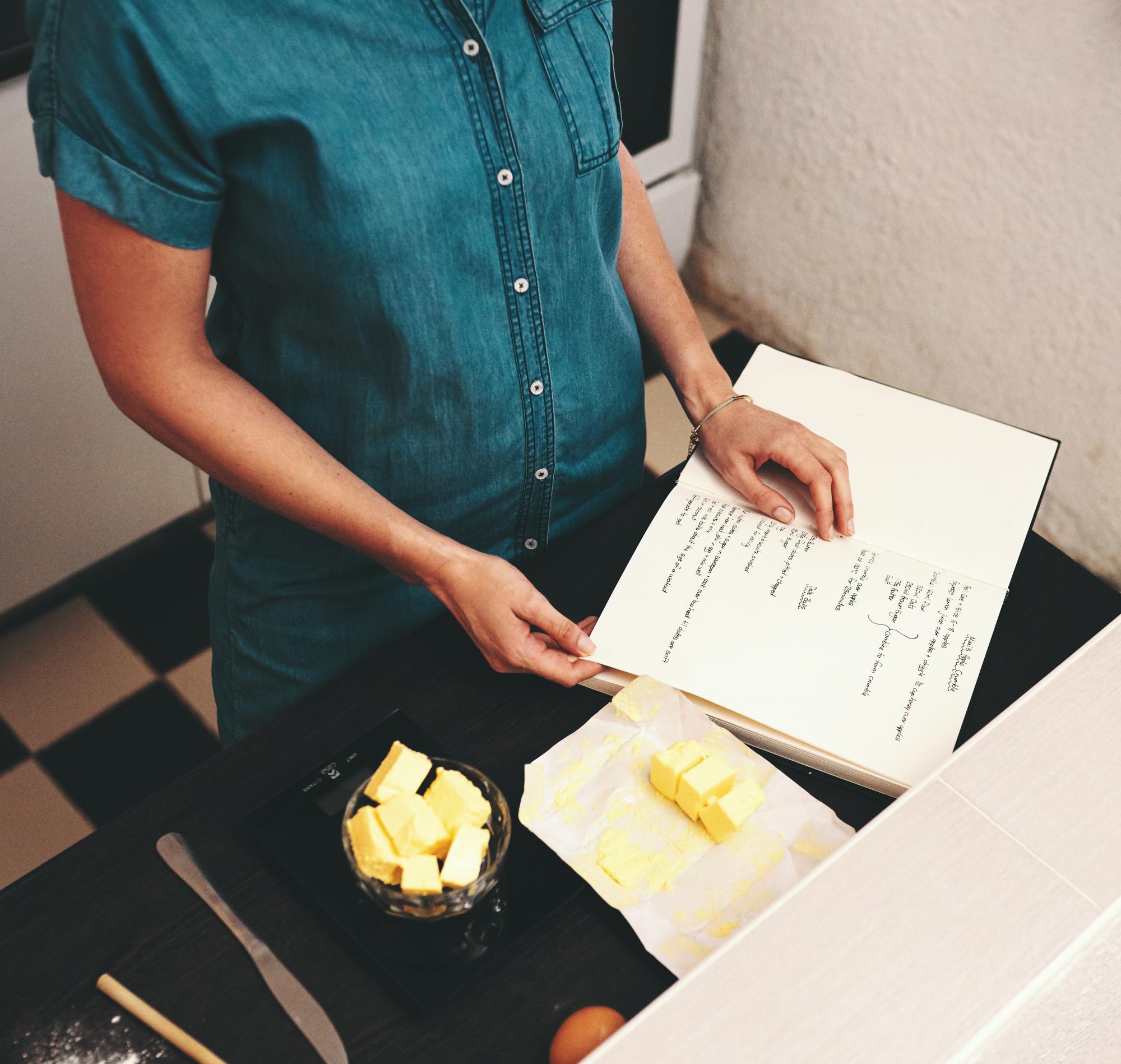 Printed recipe book and checklist